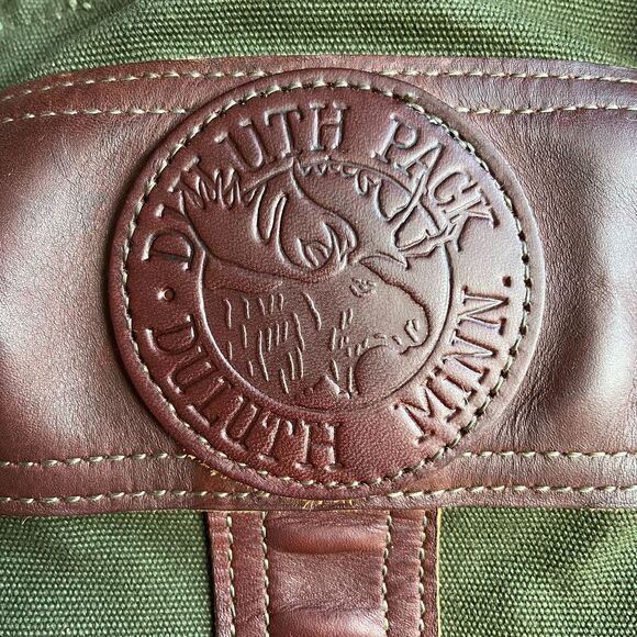 Duluth Pack Sportsmans Canvas & Leather Tote Bag Large EUC - Picture 2 of 10